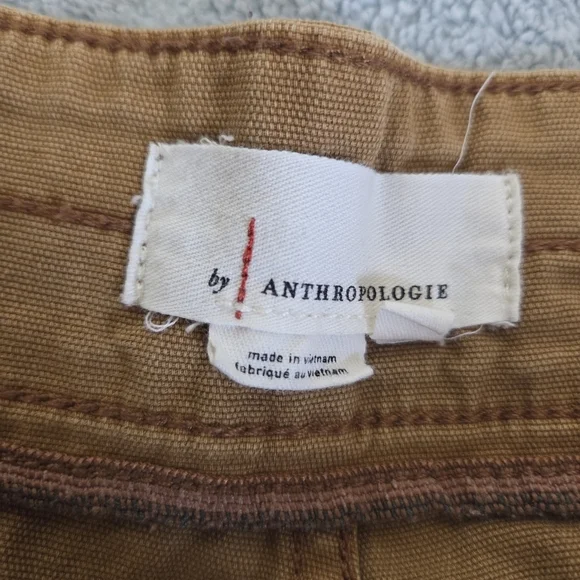 Anthropologie Pants Women's 36x27 (Tag 32) Beige Tan The Wanderer Cargo Pockets - Picture 8 of 14